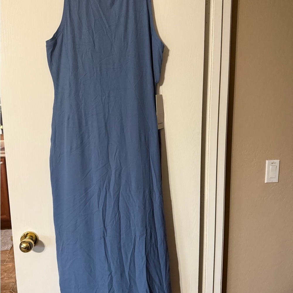 lululemon athletica Sleeveless Maxi Dress in Dusty Blue